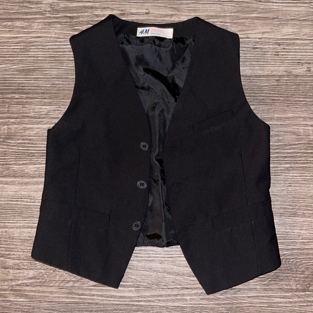 H&M Black Vest Youth Boys